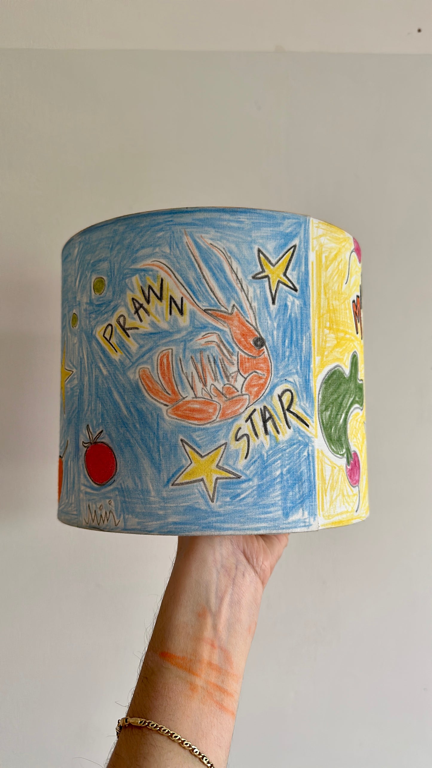 Prawn star pencil lampshade